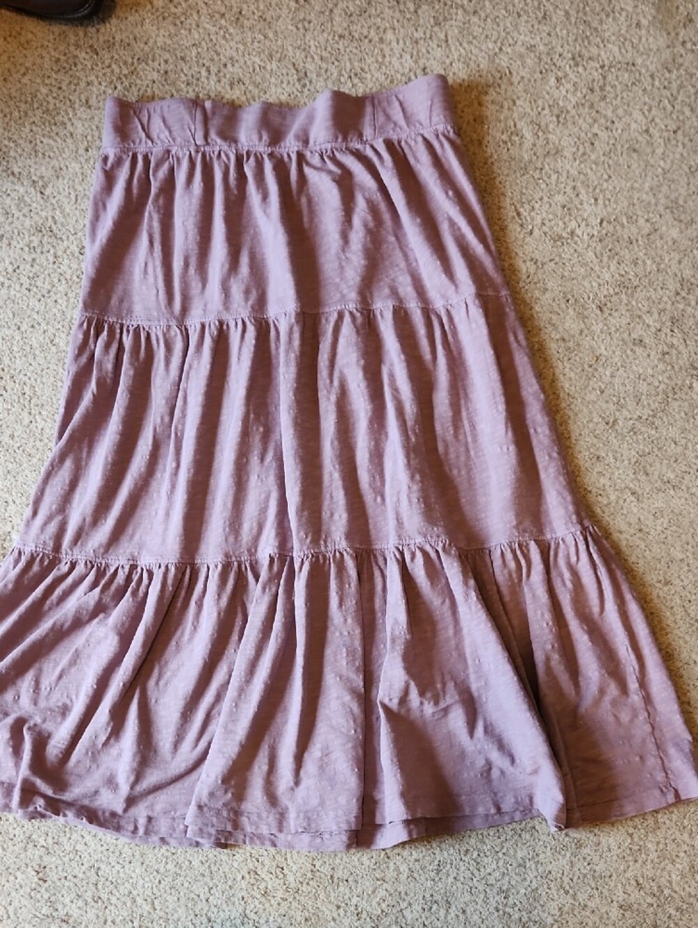 Mododoc Los Angeles Dusty Mauve 100% Cotton Skirt Sz M